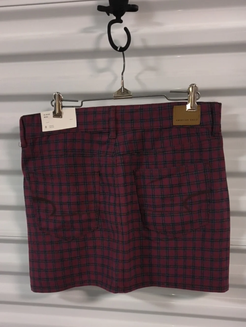 American Eagle Hi-Rise Mini Plaid Skirt Regular High Rise Size 8 New